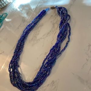 3 for $25 Blue beaded necklace